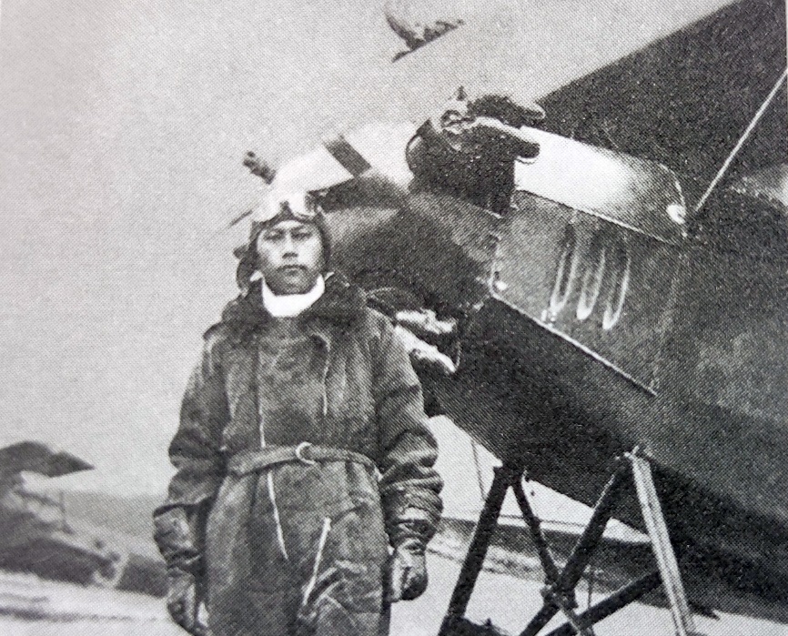 圖三 1939年李國安於楚雄初級飛行訓練Fleet飛機。