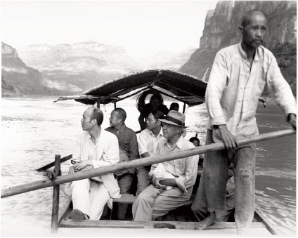 圖二 1944年薩凡奇考察長江三峽。（來自維基百科）