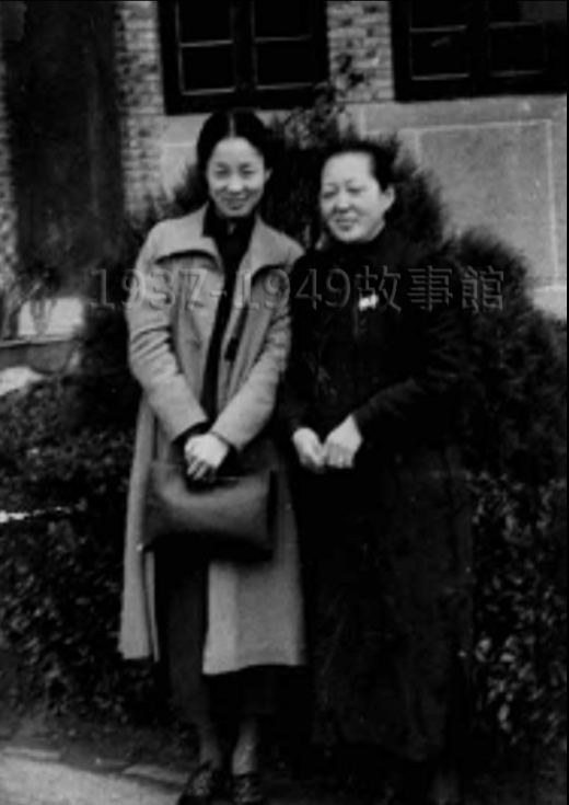 圖四  1937年在漢口馬路上巧遇韓伯母。