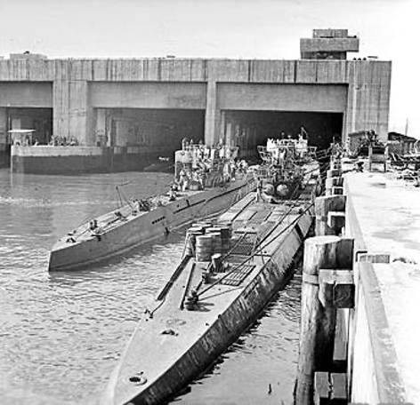 圖二　二次大戰期間德國的U型潛艦。（來源：維基百科）