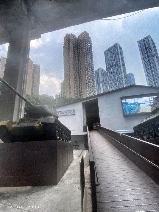 圖二 重慶建川博物館位於交流道下方