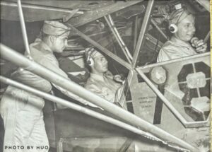 圖六 來華作戰的羅伯特．格魯伯 (右上角)